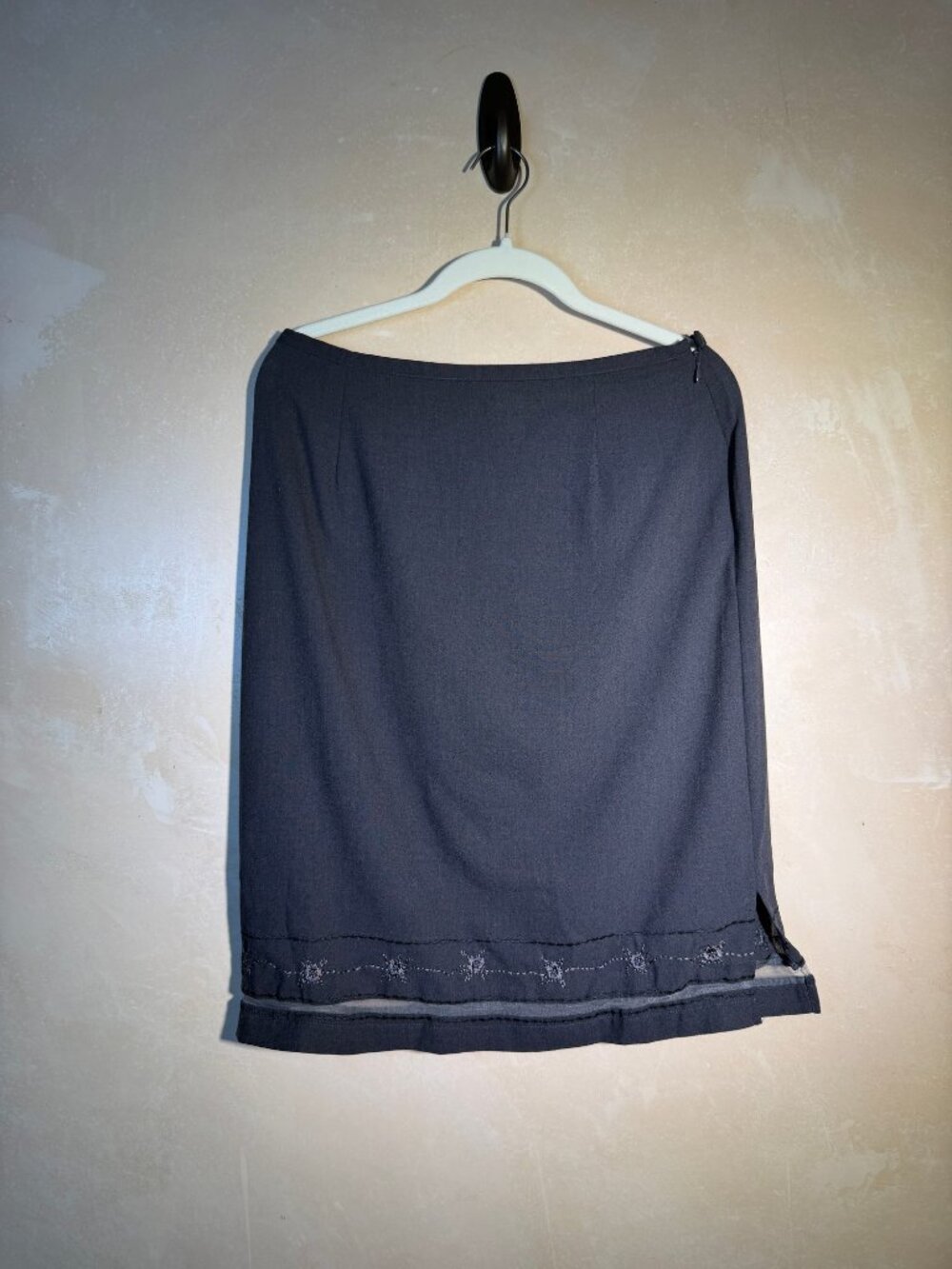 Urban Works Beaded Y2K Chiffon Trim Skirt sz 10